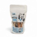 Dehydrated white fish skin